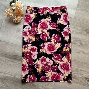 Moa Floral Stretch Skirt Boho Hippie Size Medium